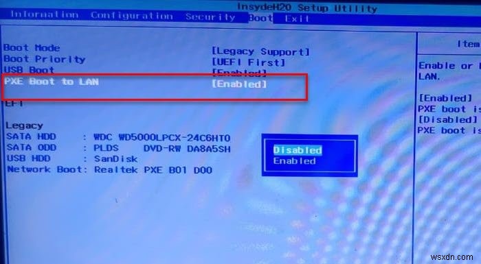 Cách sửa lỗi Khởi động PXE qua IPv4 trong Windows 11/10 