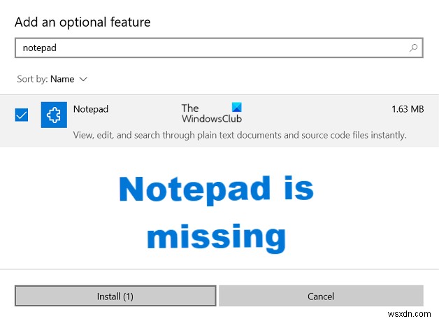 Sửa lỗi WordPad hoặc Notepad bị thiếu trong Windows 11/10 