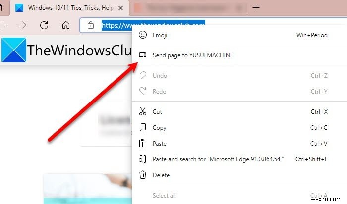 Cách gửi tab đến các thiết bị khác bằng Microsoft Edge 