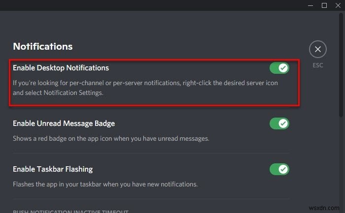 Sửa lỗi thông báo Discord không hoạt động trên Windows 11/10 