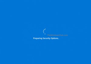 Khắc phục sự cố Windows 11/10 bị kẹt tại Tùy chọn bảo mật chuẩn bị 