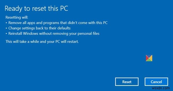 Khắc phục sự cố Windows 11/10 bị kẹt tại Tùy chọn bảo mật chuẩn bị 