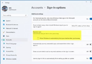 Dynamic Lock không hoạt động hoặc bị thiếu trong Windows 11/10 