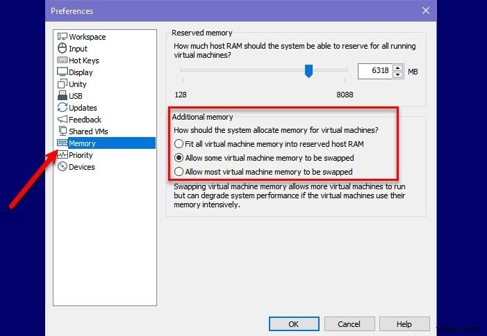 Không đủ bộ nhớ vật lý khả dụng Lỗi VMware 