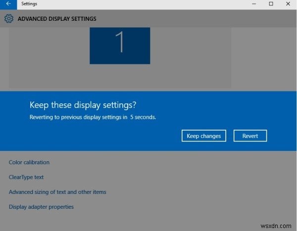 Thay đổi hiệu chỉnh màu, hiệu chỉnh văn bản ClearType, độ phân giải màn hình trong Windows 11/10 