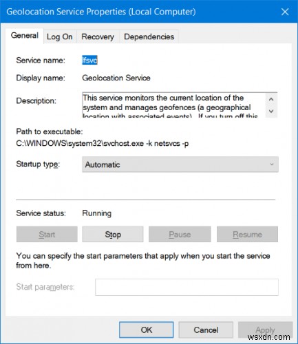 Dịch vụ định vị chuyển sang màu xám trong Windows 11/10 