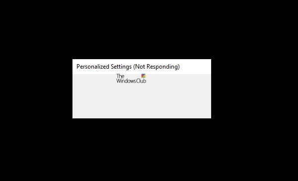 Máy tính bị kẹt trong Cài đặt cá nhân hóa Không phản hồi trong Windows 11/10 