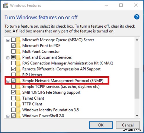 Làm thế nào để kích hoạt và cấu hình dịch vụ SNMP trong Windows 11/10? 