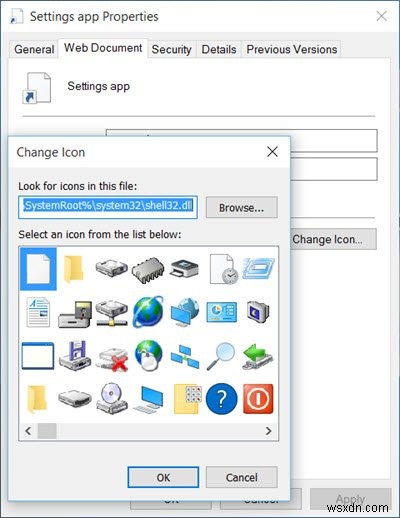 Mở trang Cài đặt Windows bằng phím tắt trên Màn hình hoặc Trình đơn ngữ cảnh 