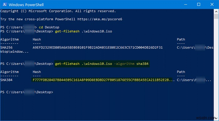 Cách xác minh băm tệp Windows ISO bằng PowerShell trong Windows 11/10 