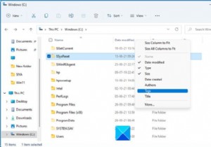 Cách thêm vĩnh viễn các Cột vào tất cả các Thư mục trong Explorer trong Windows 11/10 