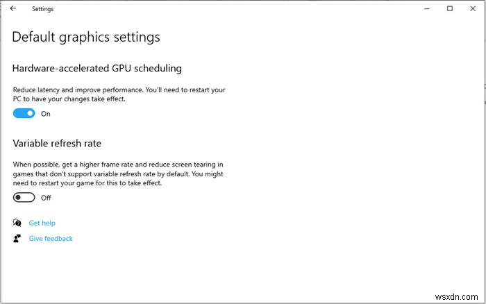 Cách bật Lập lịch GPU tăng tốc phần cứng trong Windows 11/10 