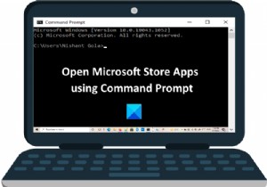Cách mở ứng dụng Microsoft Store từ Command Prompt 