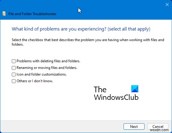 Trình gỡ rối tệp và thư mục của Windows sẽ tự động khắc phục các sự cố của Explorer 