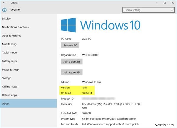 Tìm hiểu phiên bản, phiên bản, bản dựng của Windows 11/10 được cài đặt trên máy tính của bạn 
