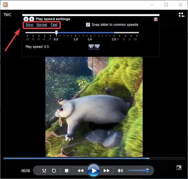 Cách thay đổi tốc độ phát lại video trên Windows Media Player trong Windows 10 