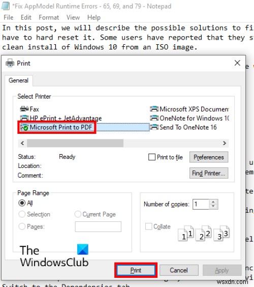 Cách lưu tệp Notepad ở định dạng HTML và PDF trong Windows 11/10 