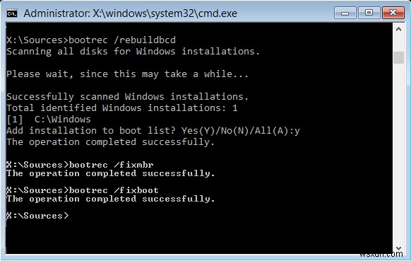 Cách xây dựng lại tệp dữ liệu cấu hình khởi động hoặc BCD trong Windows 11/10 