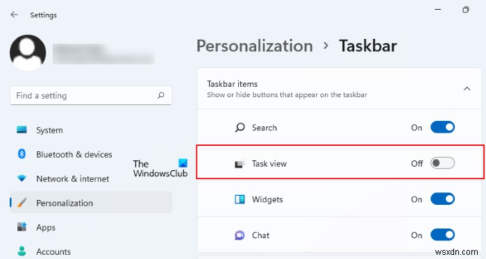 Cách xóa nút Task View khỏi thanh Taskbar của Windows 11/10 