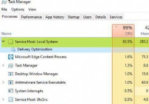 Máy chủ dịch vụ:Hệ thống cục bộ sử dụng CPU hoặc đĩa cao trên Windows 11/10 