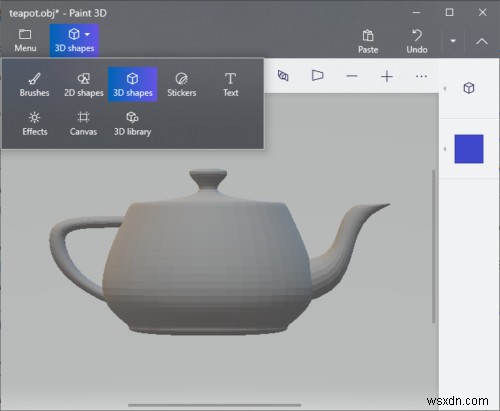 Cách chuyển đổi OBJ sang FBX bằng Paint 3D trong Windows 10 