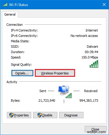 Cách kiểm tra loại Bảo mật mạng Wi-Fi trong Windows 11/10 