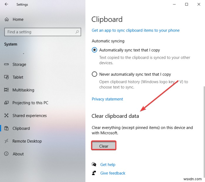 Lịch sử Clipboard không hoạt động hoặc không hiển thị trong Windows 11/10 