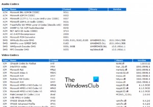 Cách kiểm tra Codec đã cài đặt trên Windows 11/10 