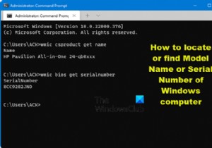 Cách định vị hoặc tìm Tên kiểu hoặc Số sê-ri của máy tính Windows 