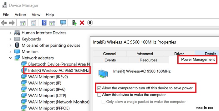 Ethernet tiếp tục ngắt kết nối trong Windows 11/10 