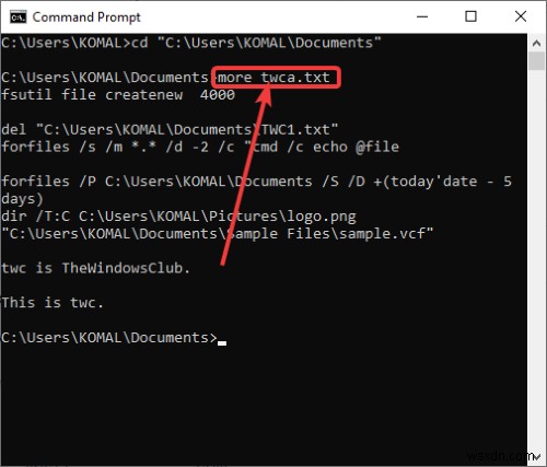 Các lệnh hữu ích để quản lý tệp và thư mục thông qua CMD trong Windows 11/10 