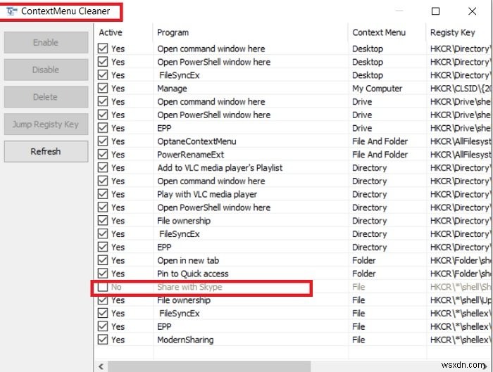 Cách xóa mục Share with Skype Context Menu trong Windows 11/10 