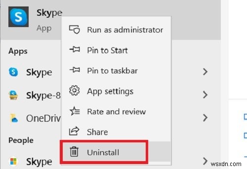 Cách xóa mục Share with Skype Context Menu trong Windows 11/10 