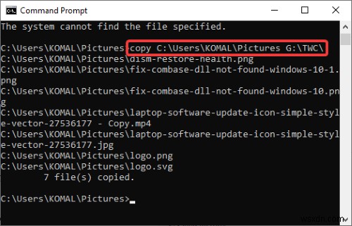 Các lệnh hữu ích để quản lý tệp và thư mục thông qua CMD trong Windows 11/10 