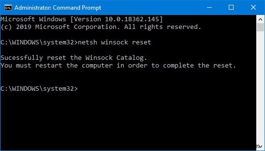 Cách đặt lại Winsock trong Windows 11/10 
