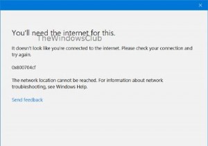 Bạn sẽ cần Internet cho lỗi 0x80070cf Windows Store này 