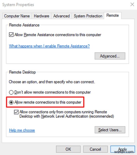 Khắc phục mã lỗi máy tính từ xa 0x104 trên Windows 11/10 