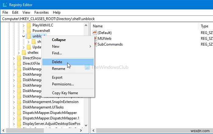 Cách thêm tùy chọn Bỏ chặn cho các tệp đã tải xuống trong Trình đơn ngữ cảnh của Windows 10 bằng Đăng ký 