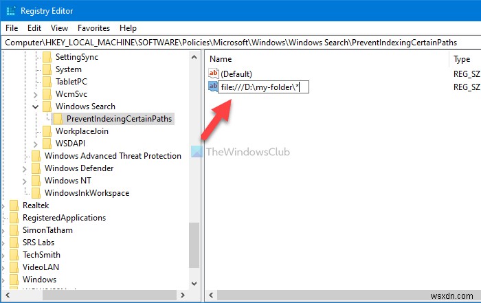Cách ngăn người dùng lập chỉ mục Đường dẫn cụ thể trong Chỉ mục tìm kiếm trên Windows 10 