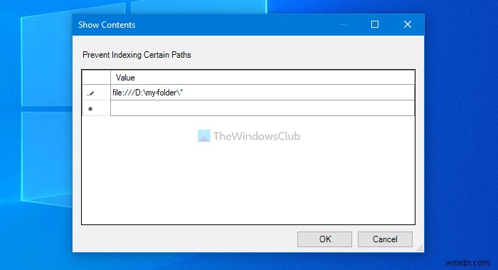 Cách ngăn người dùng lập chỉ mục Đường dẫn cụ thể trong Chỉ mục tìm kiếm trên Windows 10 