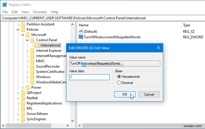 Cách bật hoặc tắt cài đặt Tự động sửa và Đánh dấu Từ sai chính tả trong Windows 11/10 