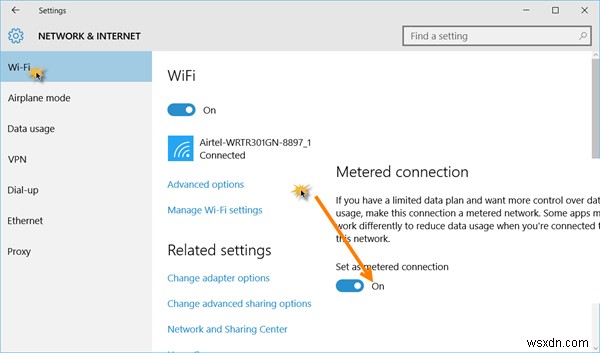 Cách quản lý Giới hạn sử dụng dữ liệu trên Windows 11/10 