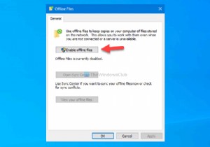 Tùy chọn ngoại tuyến luôn khả dụng bị thiếu trong menu ngữ cảnh 