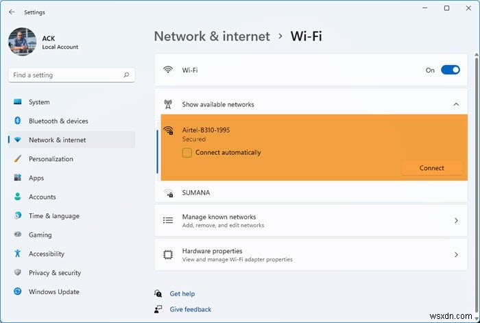 Ngăn Windows 11/10 tự động kết nối với mạng Wi-Fi 