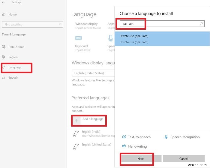 Cách xóa bàn phím Ngôn ngữ không xác định trong Windows 10 