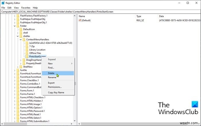 Thêm hoặc xóa ghim để bắt đầu từ menu ngữ cảnh trong Windows 10 