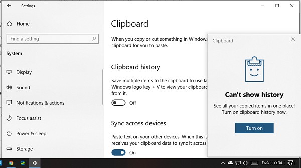 Cách Bật / Tắt và Xóa Lịch sử Clipboard trong Windows 11/10 