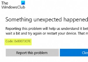 Microsoft Store lỗi 0x80073CFE, Kho lưu trữ gói bị hỏng 