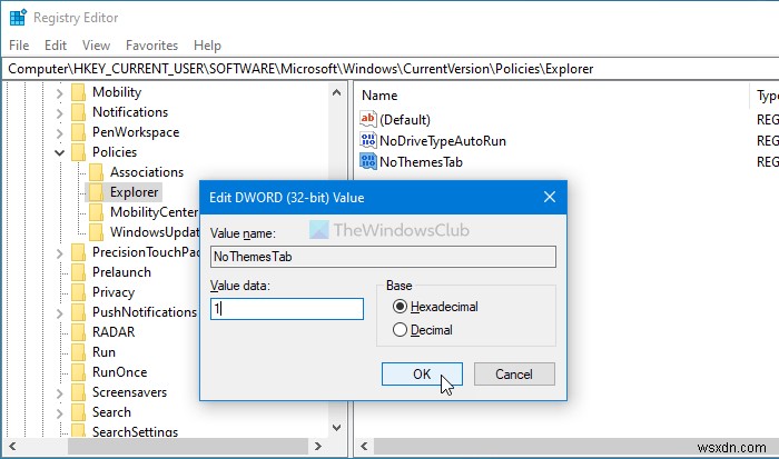 Cách ngăn người dùng thay đổi Chủ đề trong Windows 11/10 