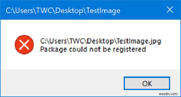 Fix lỗi không thể đăng ký gói trong máy tính Windows 